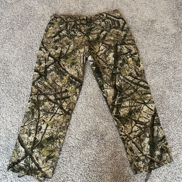 Cabelas Camo Cargo Pants Canvas ZONZ Woodlands Hunting Outdoor Mens Size 44 x 32 - Picture 13 of 13